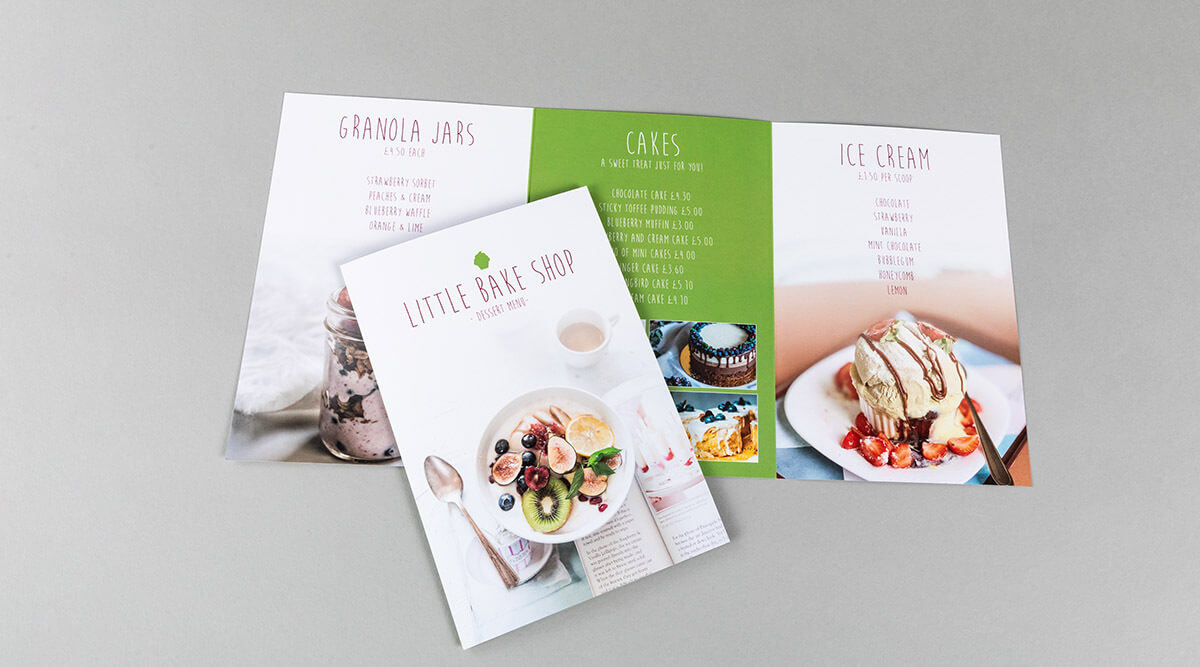 Printed Menus